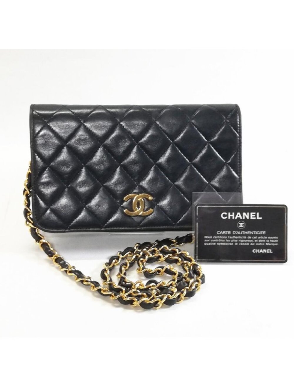 Chanel Class Lambskin Black Chain Shoulder Bag